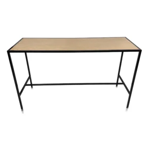 Bali Black Communal Bar Table (Maple Top)
