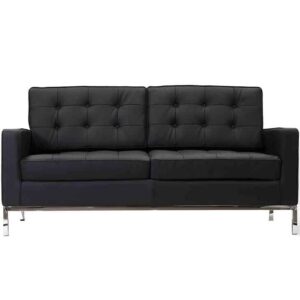City Loft Black Loveseat