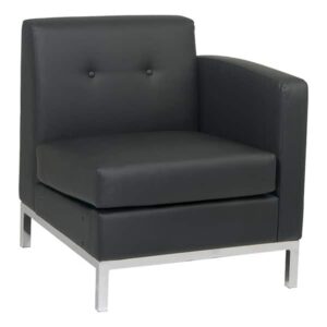 Madison Black Left Armchair