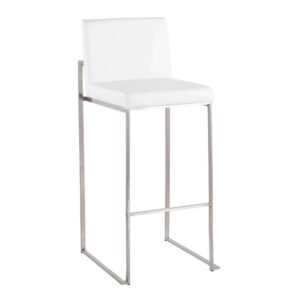 Payton White Bar Stool