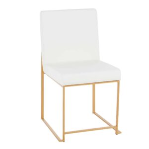 Gatsby Gold White Chair